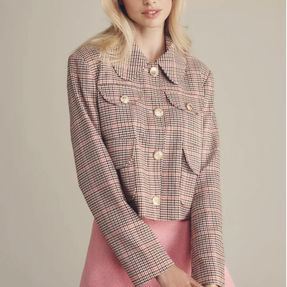 Avec Le Filles Plaid Lady Jacket NWT XL - Picture 3 of 3